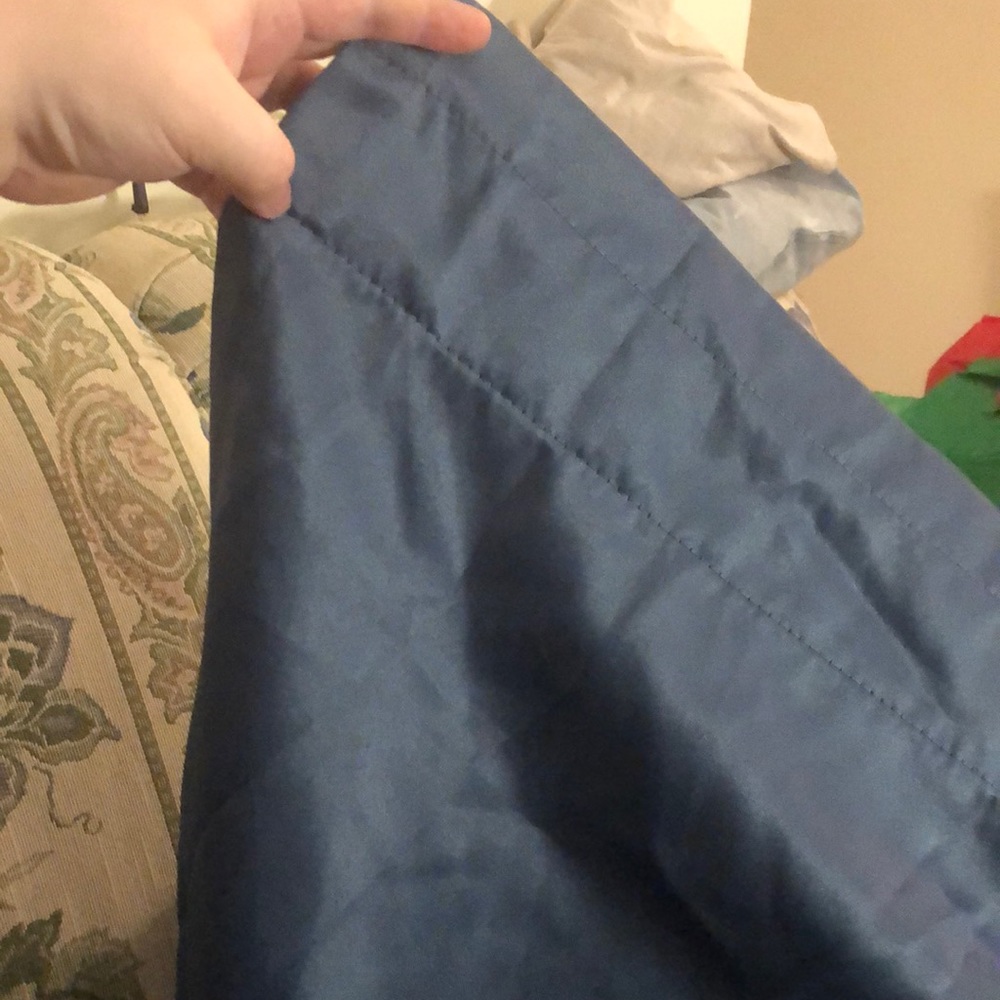 Blue curtain